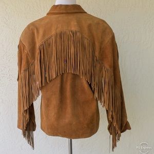 Vintage Women’s Leather Fringe Jacket